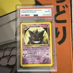 PSA 8 Sabrina's Gengar 2000 Pokemon Gym Challenge Card #29 English - Image 1