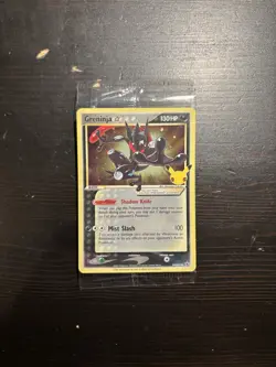 Pokemon TCG Greninja Star Gold Star Promo Card Sealed, #SWSH144 - Image 1