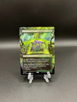 Magic The Gathering Overgrown Tomb (Borderless) Lorwyn Eclipsed Regular - Image 1