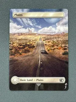 Plains 296 MTG Final Fantasy Hand Painted Borderless Extended Altered Art Jeckho - Image 1