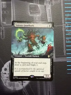 Sinister Gnarlbark Commander: Lorwyn Eclipsed Extended Art Rare - Image 1