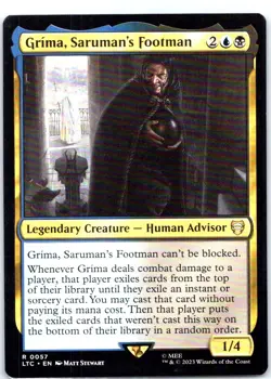 #57 Grima, Saruman's Footman Commander LOTR Tales of Middle-earth Rare - Image 1