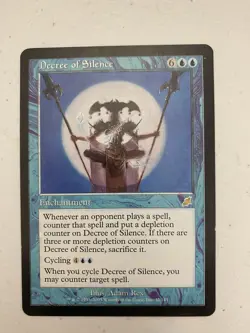 1x MTG Decree of Silence Scourge Rare (LP) - Image 1