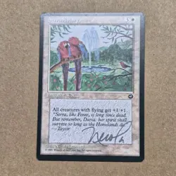 Unplayed Signed Magic MTG Serra Aviary Homelands NM Nicola Leonard Edh Cube Edh - Image 1
