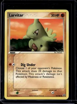 Larvitar - 52/106 - Common EX Emerald 2005 (LP) / Pokemon TCG - Image 1