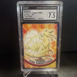 Pokemon Ninetails Topps 1999 Series 1-38 First Print CGC 7.5 - Image 1