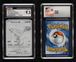 Black White Rare - Reshiram ex Pokemon Flare WHT CGC 9.5 Mint+ - Image 3