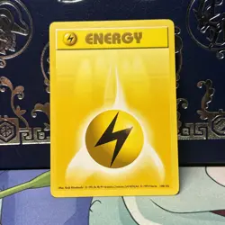 Pokemon Lightning Energy Common Base Set (Shadowless) 100/102 NM - Image 1