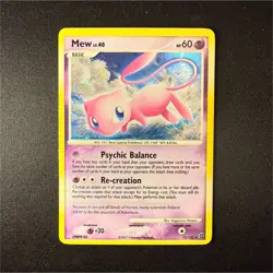 Pokemon TCG Mew Lv.40 15/132 Secret Wonders Rare Holo Nintendo Basic 2007 LP - Image 1