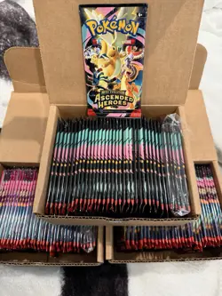 Pokemon ACENDED HEROES PACKS! **FACTORY SEALED** 10X Pack Lots - Image 1