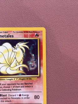 Pokemon TCG Ninetales Holo Rare Unlimited 12/102 Base Set Vintage MP / LP - Image 3