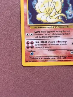 Pokemon TCG Ninetales Holo Rare Unlimited 12/102 Base Set Vintage MP / LP - Image 5