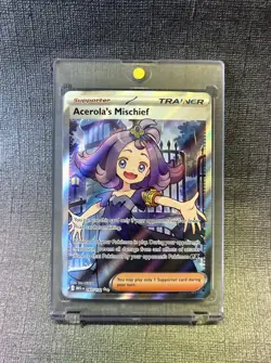 Acerola’s Mischief Full Art UR 165/132 Pokemon TCG Mega Evolution Ultra Rare NM - Image 1
