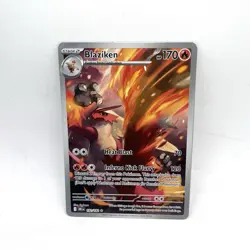 Blaziken Illustration Rare SV10: Destined Rivals 192/182 NM Pokemon TCG - Image 1