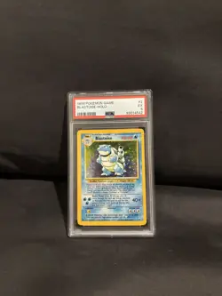 1999 POKEMON BASE SET UNLIMITED #2 BLASTOISE-HOLO PSA 5 - Image 1