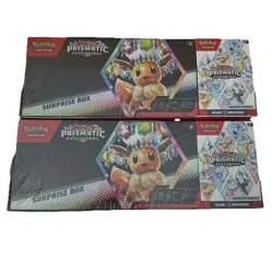 (2) Pokemon Prismatic Evolutions Surprise Box + Booster Bundle Sam’s Club Sealed - Image 1