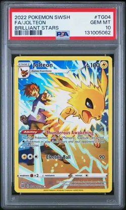POKEMON 2022 JOLTEON SWORD & SHIELD BRILLIANT STARS #TG04 PSA 10 - Image 1