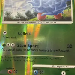Pokemon Tangela Platinum Arceus REVERSE HOLO - LP+ 77/99 - Image 3
