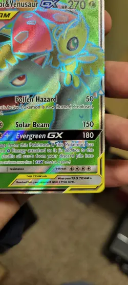 2019 POKEMON SUN & MOON TEAM UP #159 FULL ART/CELEBI & VENUSAUR GX - Image 2