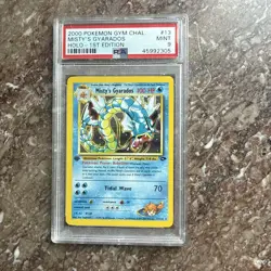 2000 Pokemon - 1st Edition Misty’s Gyarados Holo Rare Gym Challenge 13/132 PSA 9 - Image 1