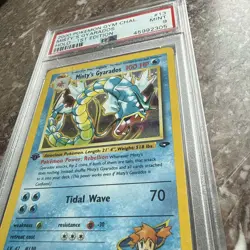 2000 Pokemon - 1st Edition Misty’s Gyarados Holo Rare Gym Challenge 13/132 PSA 9 - Image 5