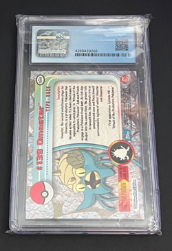 2000 Topps Pokemon TV #139 Omastar Foil Animation Series 3. CGC Old label. 9.5 - Image 2