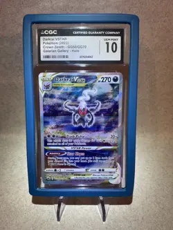 Pokemon 2023 Darkrai VSTAR Crown Zenith GG55 CGC 10 (With Guard) - Image 1