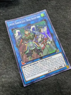 Yu-Gi-Oh! Ancient Warriors Oath - Double Dragon Lords ROTD-EN048 Super Rare LP - Image 1