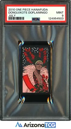 One Piece 2010 Donquixote Doflamingo July One Piece Hanafuda PSA 9 - Image 1