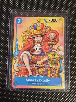 One Piece CCG Monkey.D.Luffy 2nd Anniversary Promo P-043 Mint Condition - Image 1