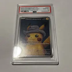 PSA 10 Van Gogh Pikachu with Grey Felt Hat SVP EN 085 Black Star Pokemon Card - Image 4