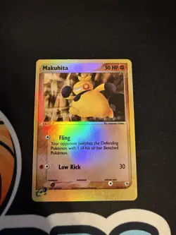 Makuhita 57/109 EX Ruby & Sapphire Reverse Holo Pokemon Card - Image 1