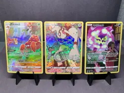 Pokemon TCG Sword & Shield Trainer Gallery Full Art Holo Rare Lot of 3 Cards NM - Image 1