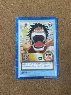one piece carddass hyper battle 2000 gold anime card Luffy S41 - Image 1