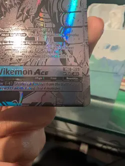Vikemon ACE BT16-026 SR Textured Digimon TCG Card English - Image 3