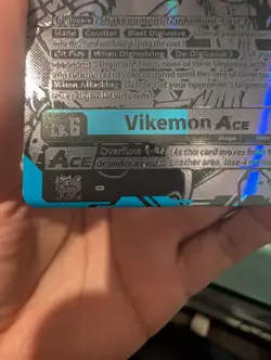 Vikemon ACE BT16-026 SR Textured Digimon TCG Card English - Image 4