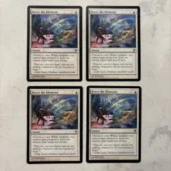 Magic the Gathering MTG Brave The Elements Play Set Of 4 Cards - Image 1