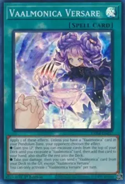 Vaalmonica Versare - VASM-EN037 - Super Rare - 1st Edition Near Mint Yugioh Card - Image 1