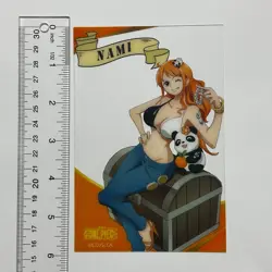 PREORDER Nami One Piece Shanghai Exclusive Jumbo Clear Card 6" - Image 2