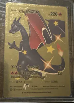 Champion's Path Charizard V 079/073 Secret Rare Gold Foil Pokemon Card FASTSHIP - Image 1