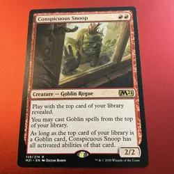 MTG 1x Conspicuous Snoop # 139 Core Set 2021 M21 Magic the Gathering Card x1 NM - Image 2