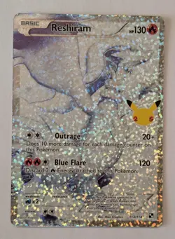 Pokemon Card TCG Reshiram 113/114 Celebrations: Classic Collection BW - Image 1