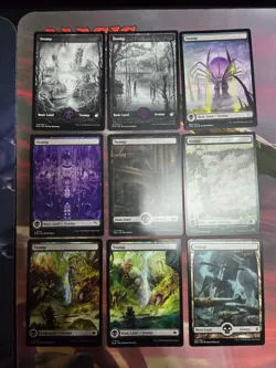 100 MTG MAGIC THE GATHERING FULL ART BASIC LAND CARDS LOT - 20 OF EACH COLOR - Image 4