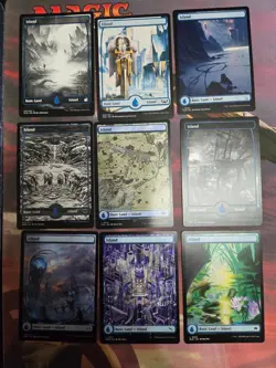 100 MTG MAGIC THE GATHERING FULL ART BASIC LAND CARDS LOT - 20 OF EACH COLOR - Image 5