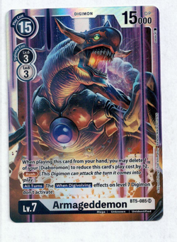 Digimon CCG Battle Of Omni Armageddemon BT5-085 SR Foil Card NM - Image 1