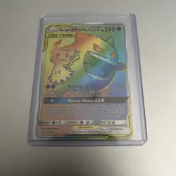 Gengar & Mimikyu GX Holo Card 186/181 Secret Team Up Edition - Image 1
