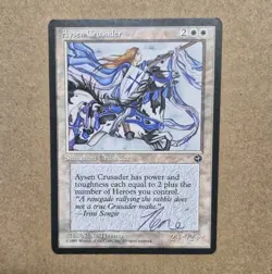 Unplayed Signed Nm Aysen Crusader Homelands MTG Magic Nene Thomas Edh Cube Vtg - Image 1