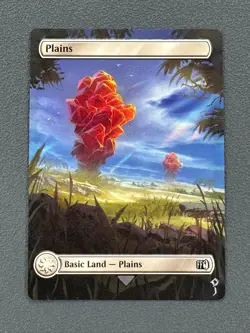Plains 294 MTG Final Fantasy Hand Painted Borderless Extended Altered Art Jeckho - Image 1