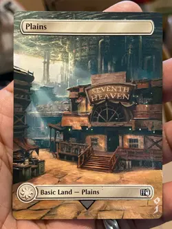 Plains 572 MTG Final Fantasy Hand Painted Borderless Extended Altered Art Jeckho - Image 2