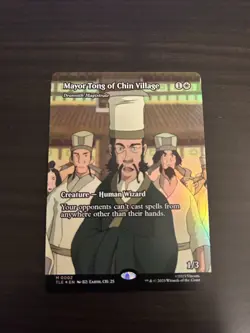 MTG - FOIL Mayor Tong of Chin Village - Drannith Magistrate (Borderless) - (TLE) - Image 1